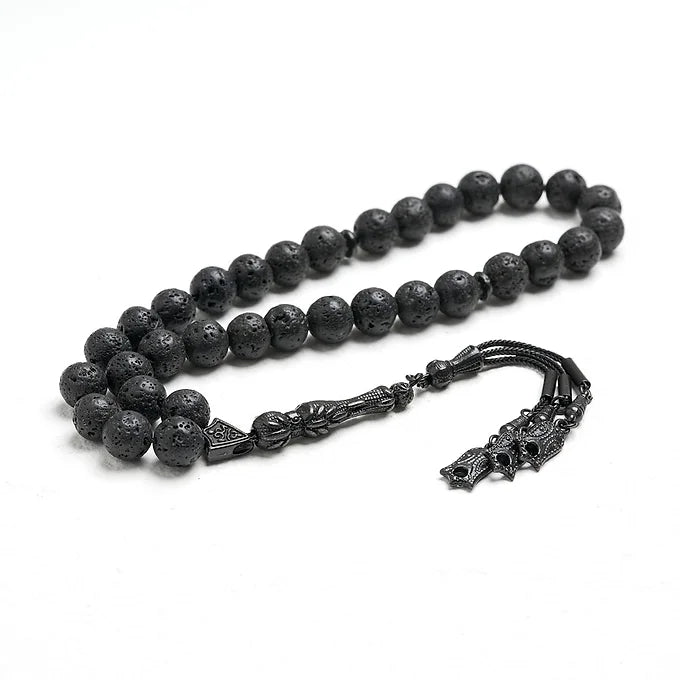 Black Volcanic Stone Tasbih