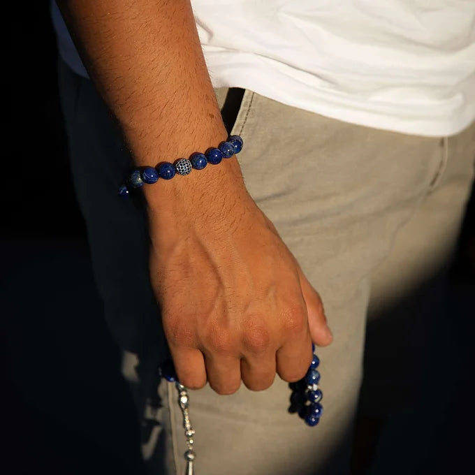 Lapis Lazuli Tasbih & Bracelet Gift Set