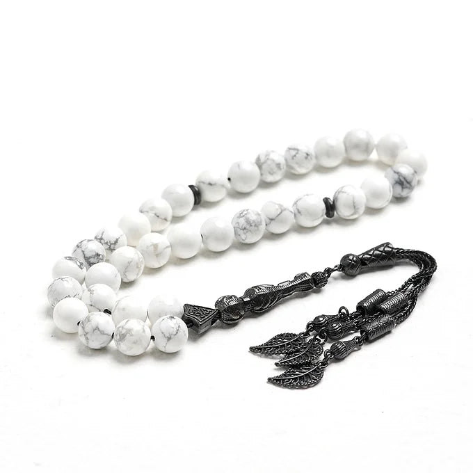 Black & White Howlite Tasbih