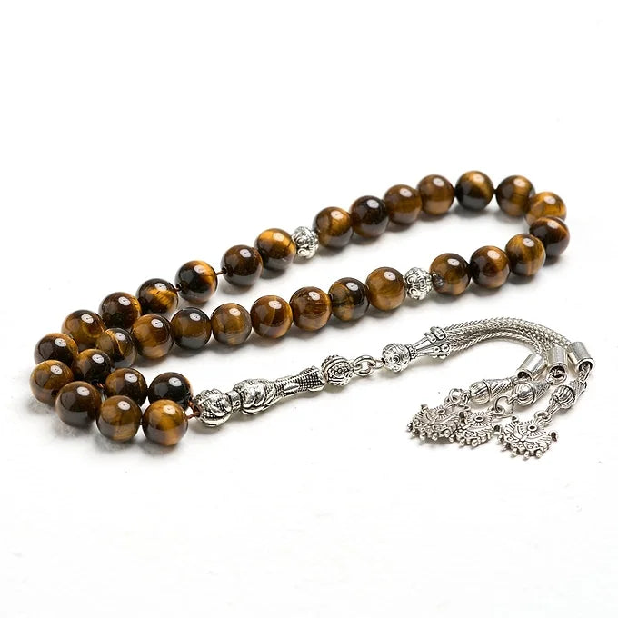 Silver Tiger Eye Tasbih